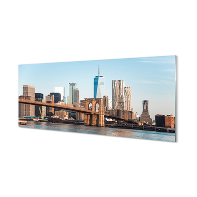 akrylový obraz Panorama bridge river