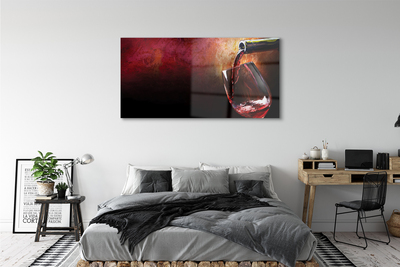 akrylový obraz červené víno