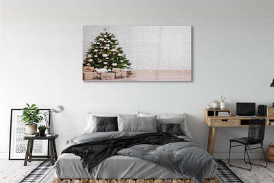 akrylový obraz Ozdoby na vánoční stromeček dárky