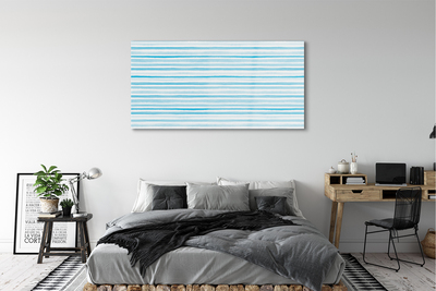 akrylový obraz modré pruhy