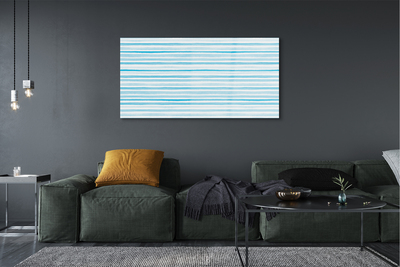 akrylový obraz modré pruhy