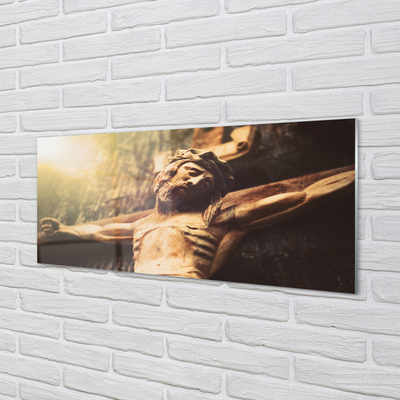 akrylový obraz Ježíš ze dřeva