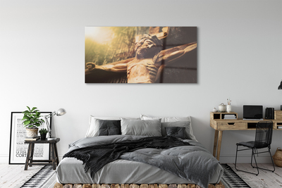 akrylový obraz Ježíš ze dřeva