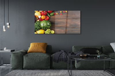 akrylový obraz Meloun rajčata kopr