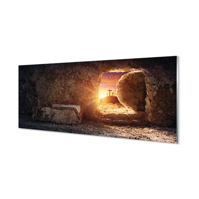 akrylový obraz Cave kříží slunce