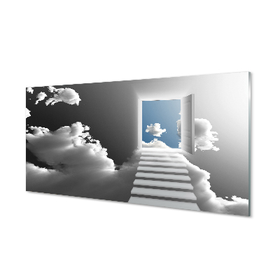 akrylový obraz Sky schodišti dveře