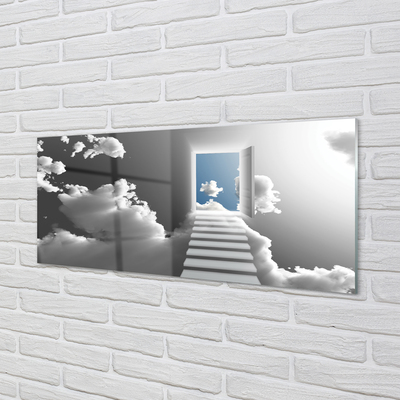 akrylový obraz Sky schodišti dveře