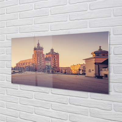 akrylový obraz Krakow kostel svítání