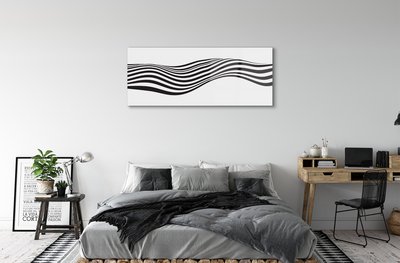 akrylový obraz Zebra pruhy vlna
