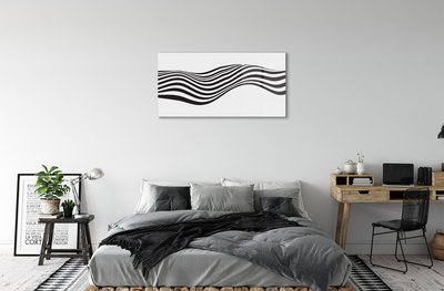 akrylový obraz Zebra pruhy vlna