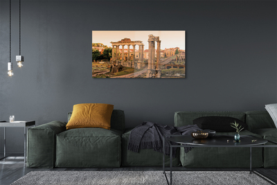 akrylový obraz Řím Roman Forum svítání
