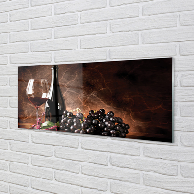 akrylový obraz sklenice vína