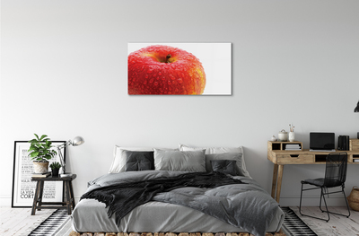 akrylový obraz Kapičky vody na jablko