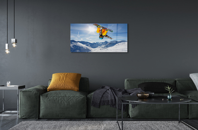 akrylový obraz Man mountain board