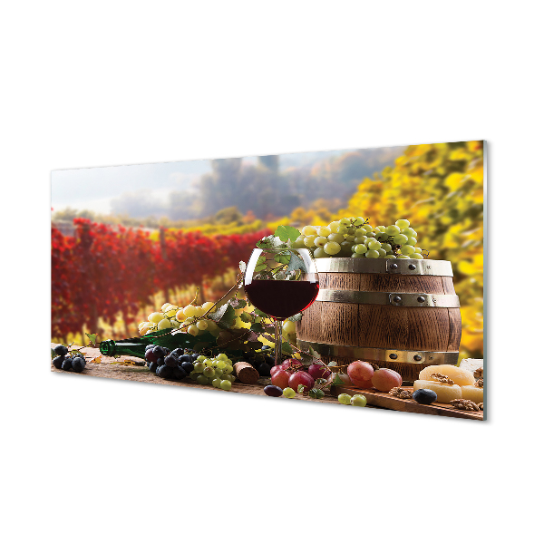 akrylový obraz Podzimu sklenice na víno
