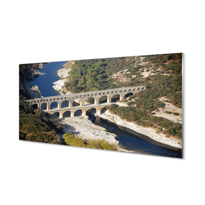 akrylový obraz řeka Řím Akvadukty