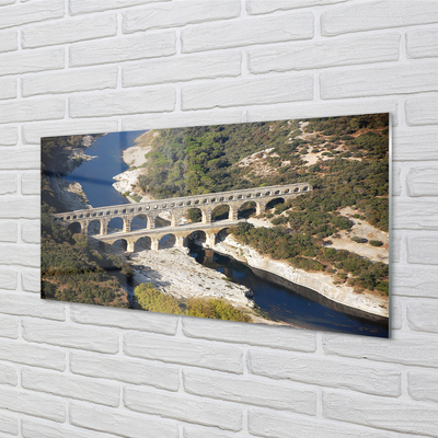 akrylový obraz řeka Řím Akvadukty