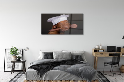 akrylový obraz dog chef