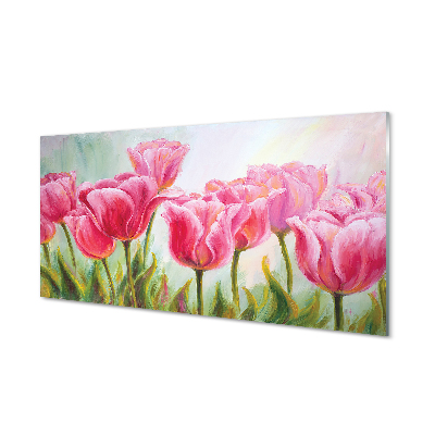 Akrylové obrazy Akrylové obrazy tulipány obrázek