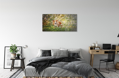 akrylový obraz Psí lesní květiny
