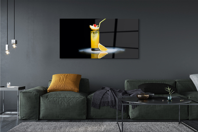 akrylový obraz orange koktejl