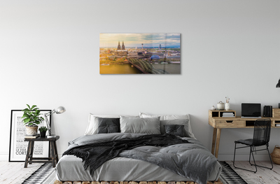 akrylový obraz Německo panorama říční mosty