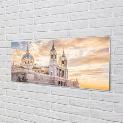 akrylový obraz Španělsko Cathedral při západu slunce