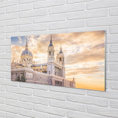 akrylový obraz Španělsko Cathedral při západu slunce