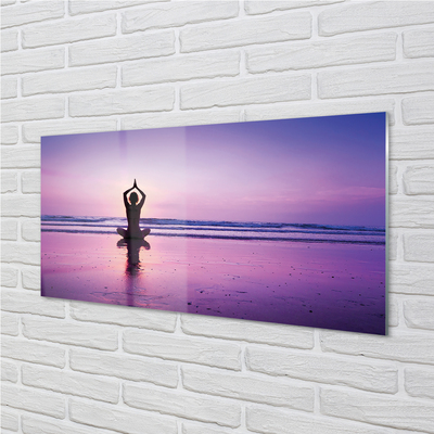 akrylový obraz Žena moře Yoga