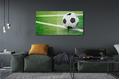 akrylový obraz fotbalový trávník