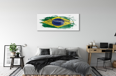 akrylový obraz brazilská vlajka