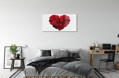 akrylový obraz Srdce z růží