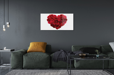 akrylový obraz Srdce z růží
