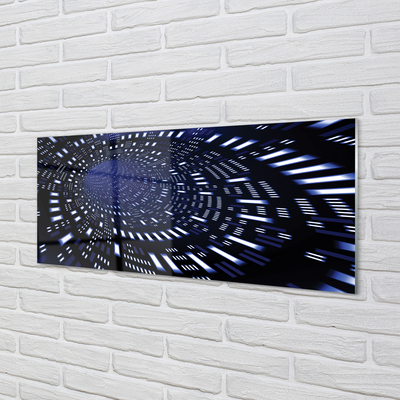 akrylový obraz Blue 3d tunel