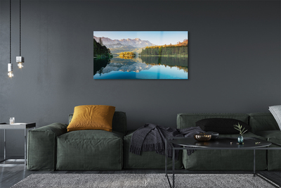 akrylový obraz Německo Mountain forest lake