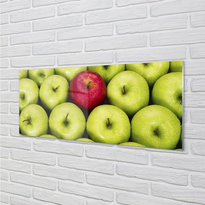 akrylový obraz Zelená a červená jablka