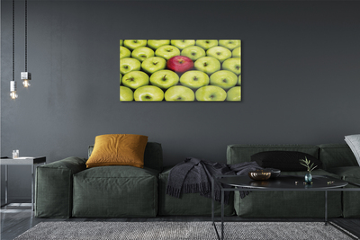 akrylový obraz Zelená a červená jablka