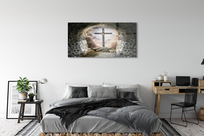 akrylový obraz Cave lehký cross Jesus