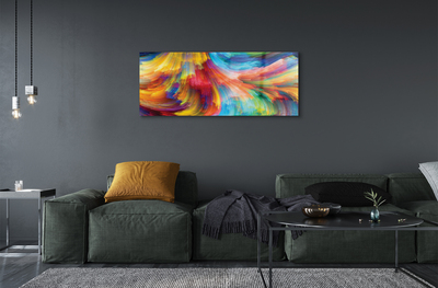 akrylový obraz Nepravidelné barevné proužky fraktály