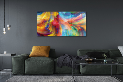akrylový obraz Nepravidelné barevné proužky fraktály