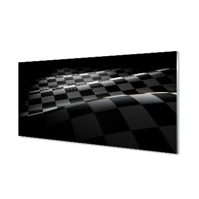 akrylový obraz checker vlajky