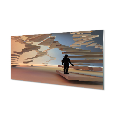 akrylový obraz schody 3d