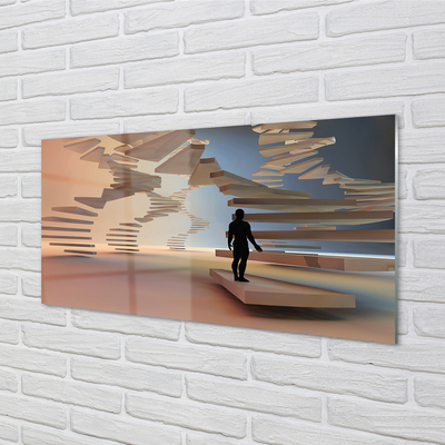 akrylový obraz schody 3d