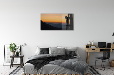 akrylový obraz Ježíš ukřižován slunce