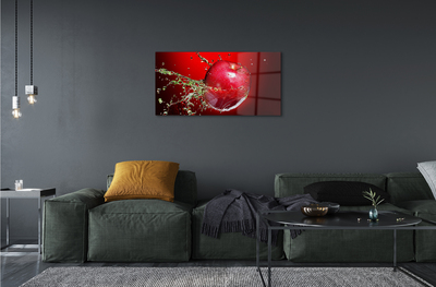 akrylový obraz jablko kapky