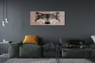 akrylový obraz malované vlk