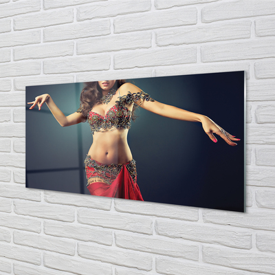 akrylový obraz žena tančí