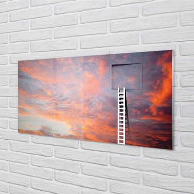 akrylový obraz Žebřík slunce oblohu