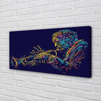 Obrazy na plátně trumpet muž