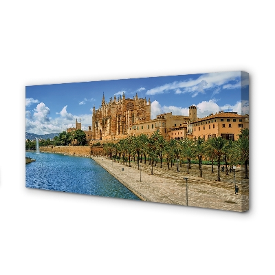 Obrazy na plátně Španělsko gotická katedrála palma